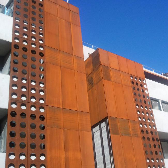 09cup耐候板用于海邊墻體